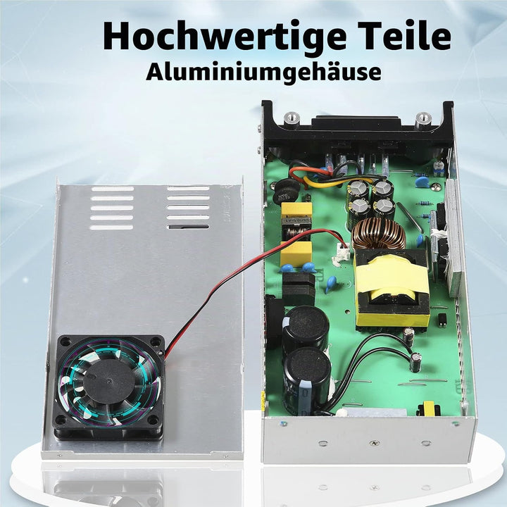 Upgrade Trafo DC 12V 40A 480W Netzteil Transformator Schalternetzteil 230V AC auf DC Netzteil 12Volt