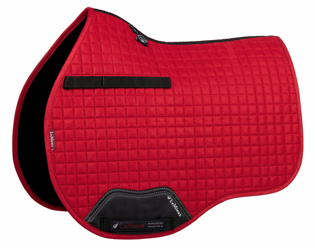 Le Mieux Prosport GP Jumping Square Standard Strap Numnah L Chilli, L Chilli