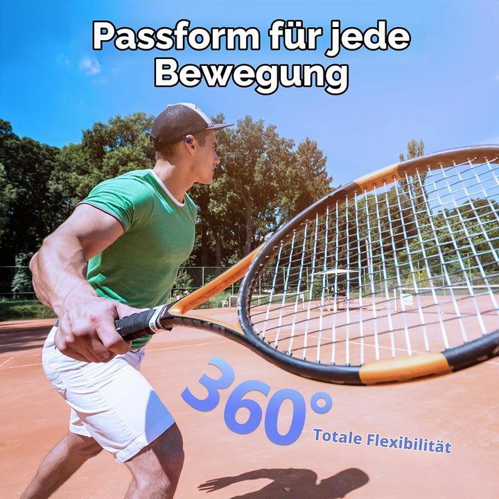Bluetooth Kopfhörer mit Ohrclip, Knochenschall Kopfhörer Kabellos Bluetooth 5.4, sportkopfhörer Open