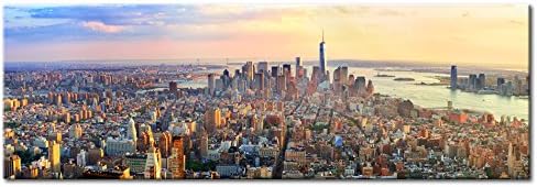 murando - Wandbilder XXL New York 90x30 cm 1 tlg - Wand Deko Vlies Leinwand Bilder Gross Wanddeko Wo