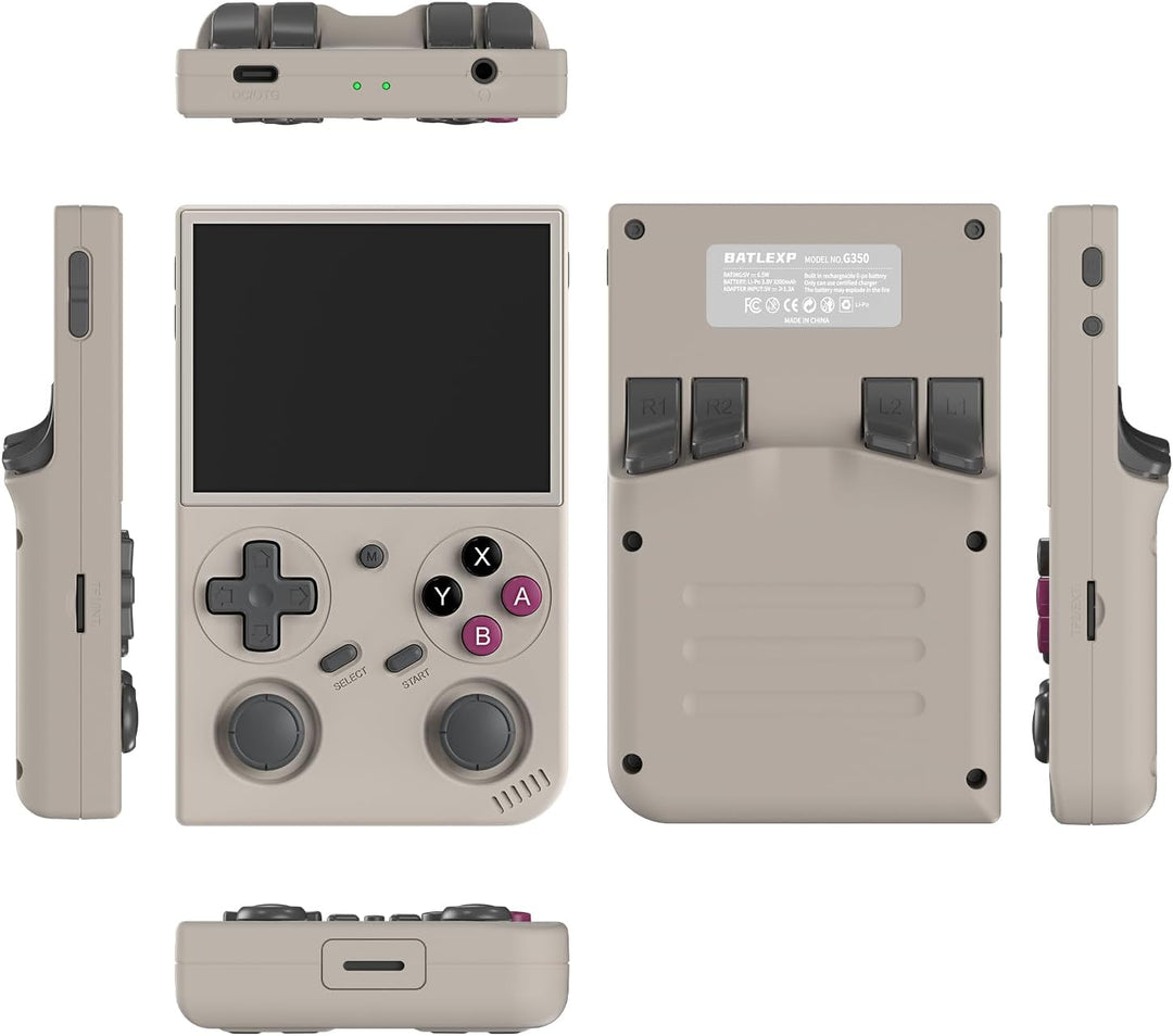 G350 Retro-Handheld-Spielkonsole 3,5-Zoll-IPS-Bildschirm 640 x 480 Linux-System mit vorinstallierter