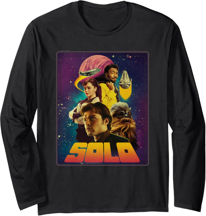 Star Wars Han Solo Movie Four Heroes Poster Langarmshirt