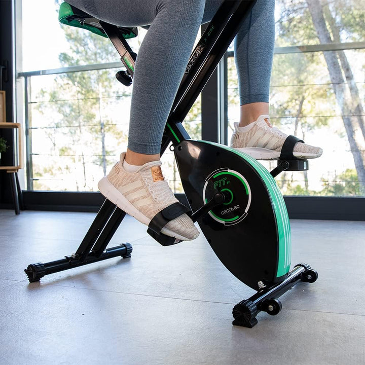 Cecotec Faltbares Heimtrainer X-Bike X. Schwungrad 2,5 kg, variabler Magnetwiderstand, 8 Stufen, Kom