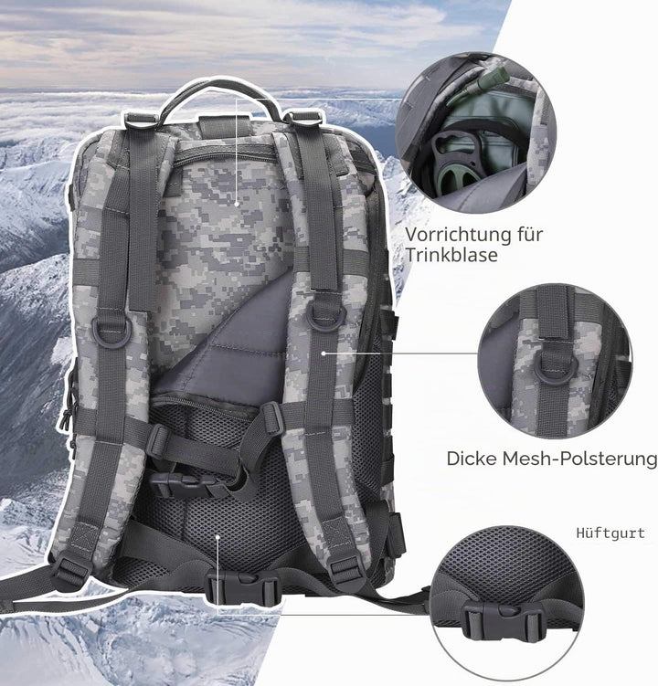 Hannibal Tactical Militär Taktischer Rucksack US Cooper Rucksack Armee Assault Pack 3 Tage Bug Out G