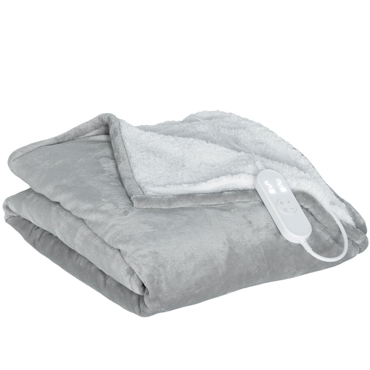 HOMCOM Heizdecke Elektrische Wärmedecke, Wärmedecke mit Abschaltautomatik, 6 Heizstufen, Überhitzung