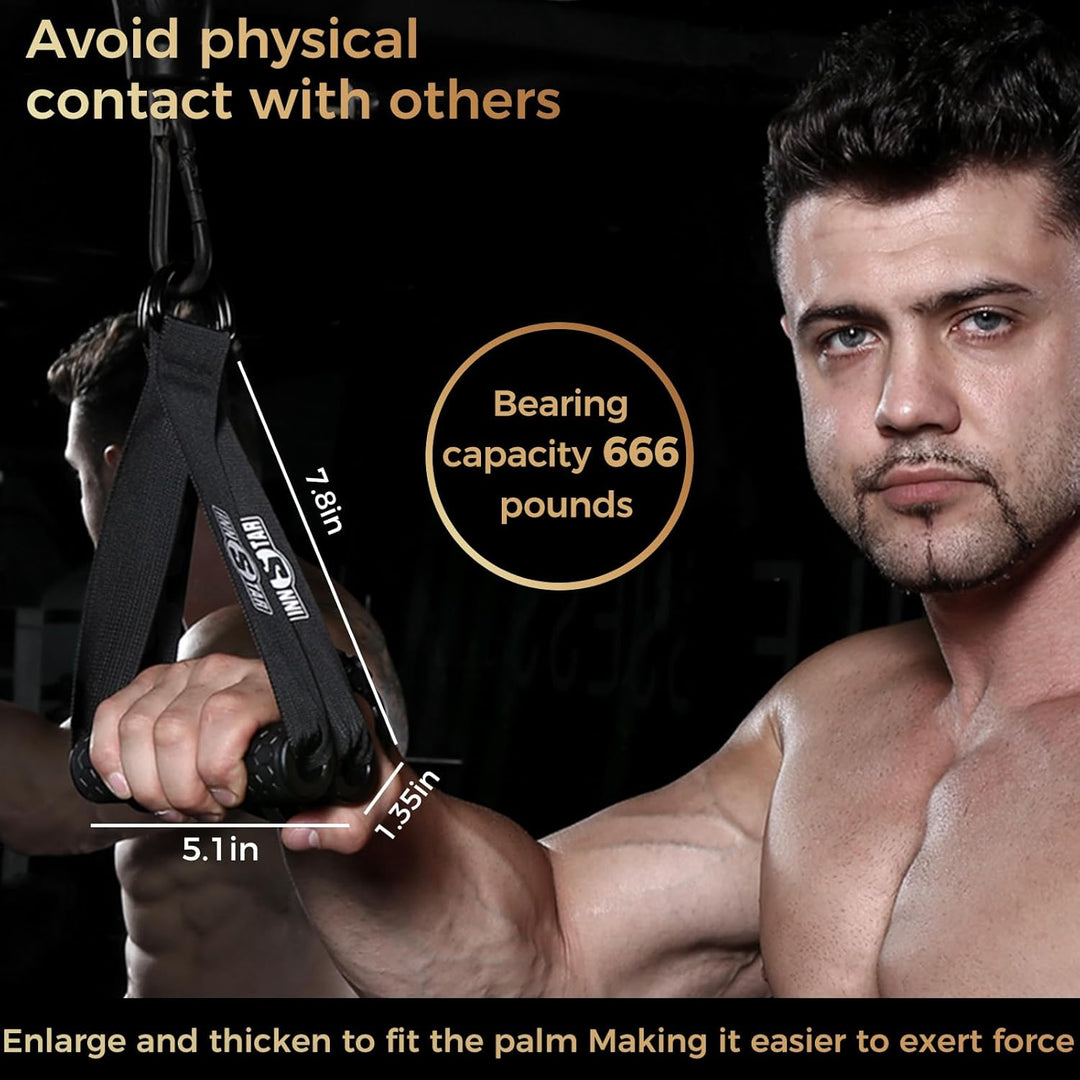 INNSTAR Einhandgriff Kabelzug Griffe für Widerstandsbänder, Ideal für Home Gym Seilzug Fitness Kraft