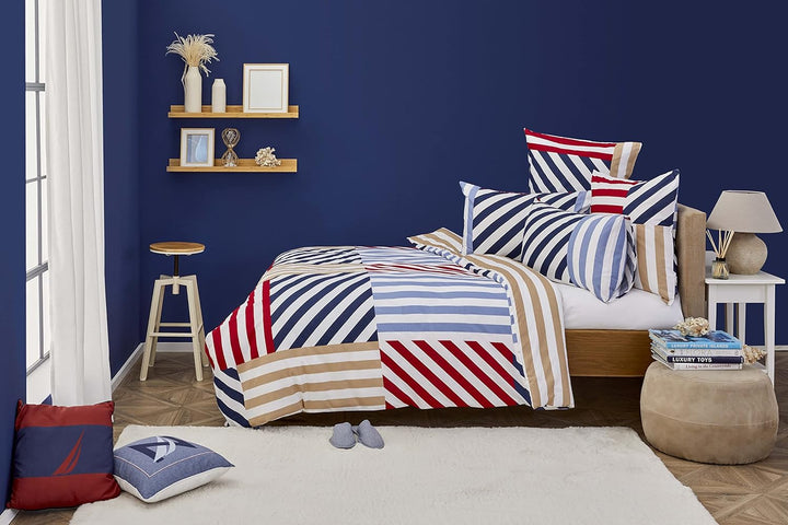 Nautica Home Kai BETTWÄSCHE Set 100% Baumwolle 200X200 + 2X80X80, 200x200