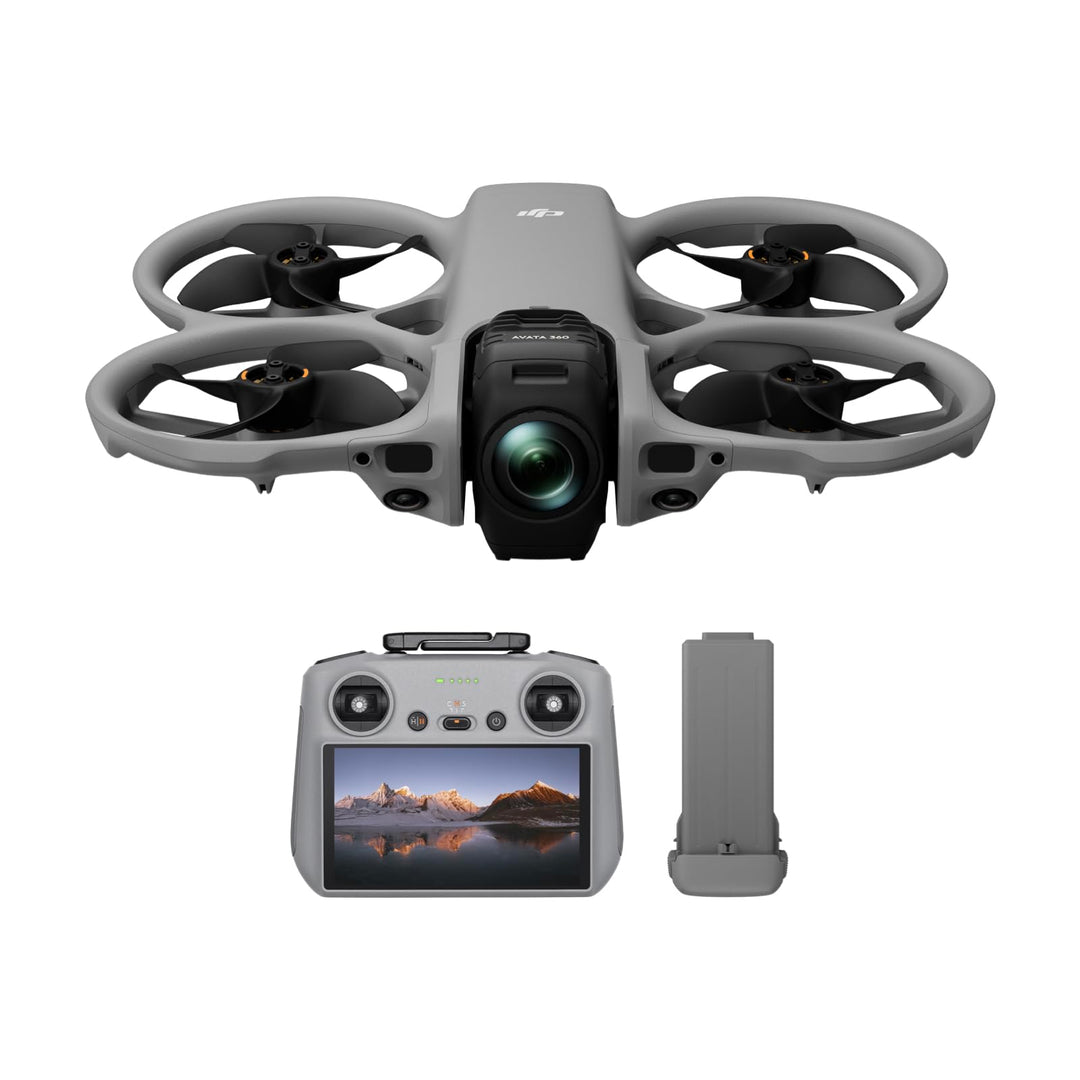 DJI Avata 360 (RC 2), 360°-Drohne mit 1-Zoll-8K-360°-Imaging für FPV- und Luftaufnahmen, 360°-Kamera