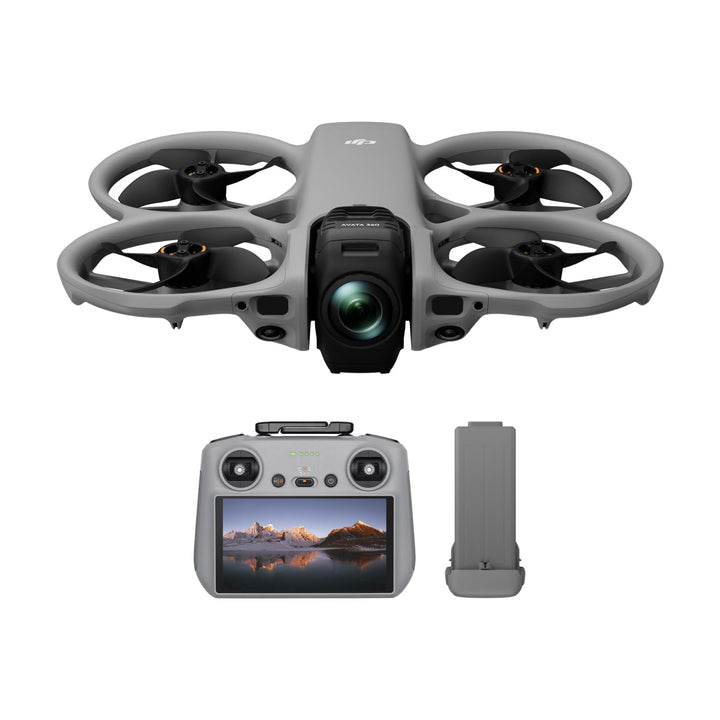 DJI Avata 360 (RC 2), 360°-Drohne mit 1-Zoll-8K-360°-Imaging für FPV- und Luftaufnahmen, 360°-Kamera