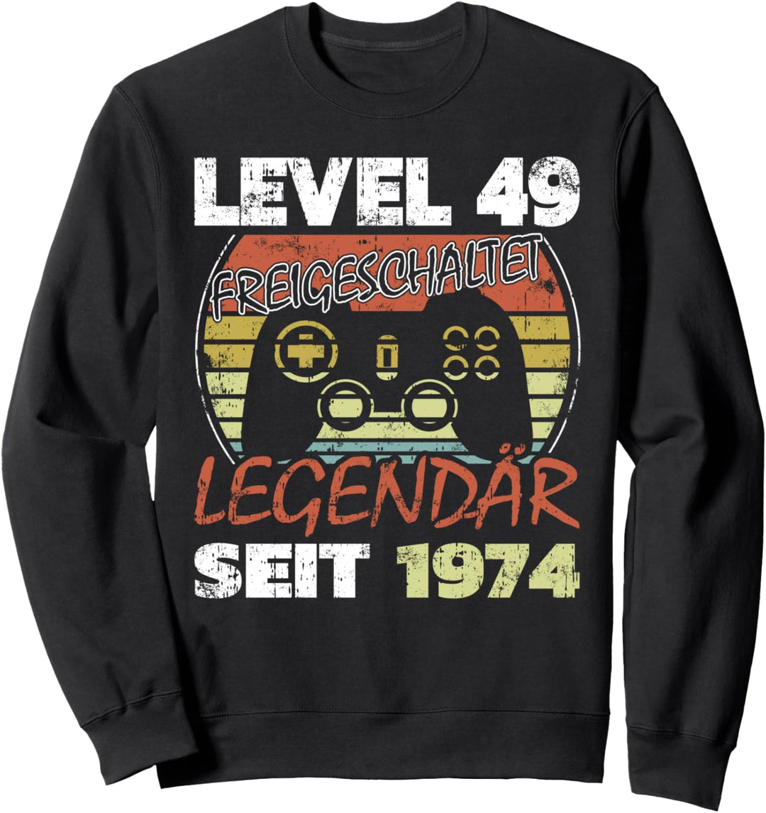 Level 49 freigeschaltet legendär seit 1974 Sweatshirt