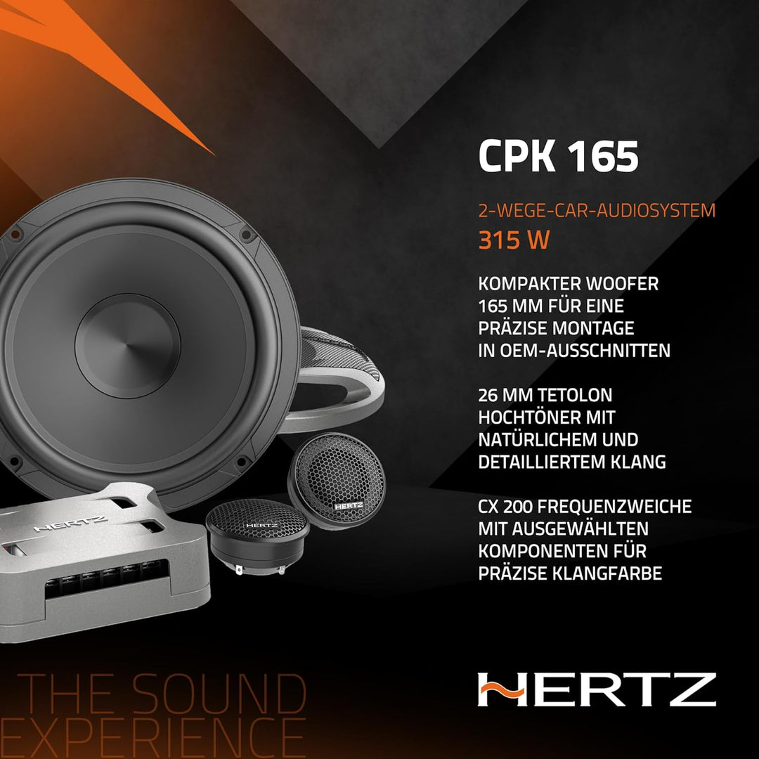 Hertz CPK 165 2-Wege System, 165mm,105 Watt rms