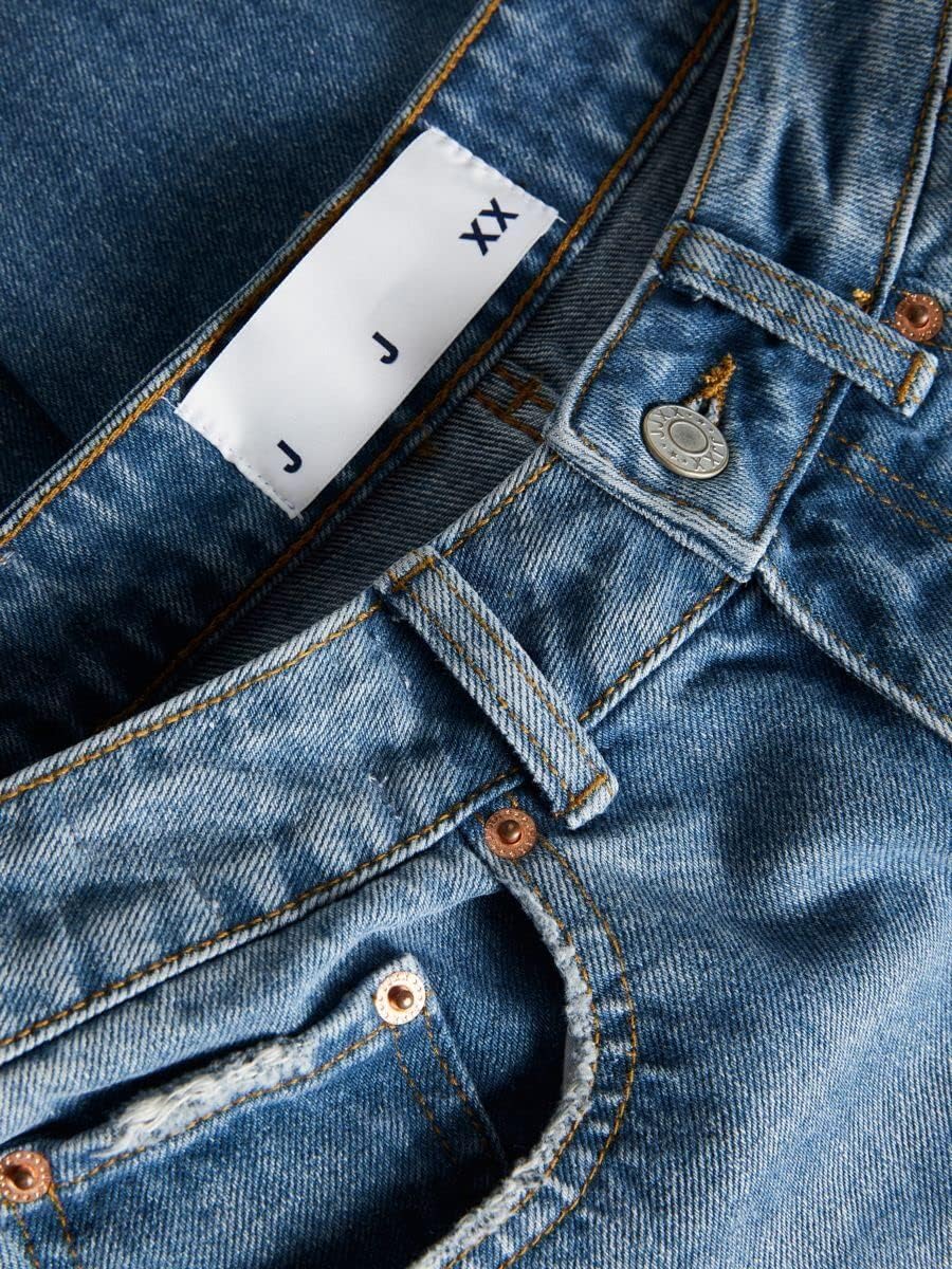 JACK & JONES Damen Jjxx Jxlisbon Mom Hw Cre4005 Jeans, Blue Denim, 28W / 32L EU