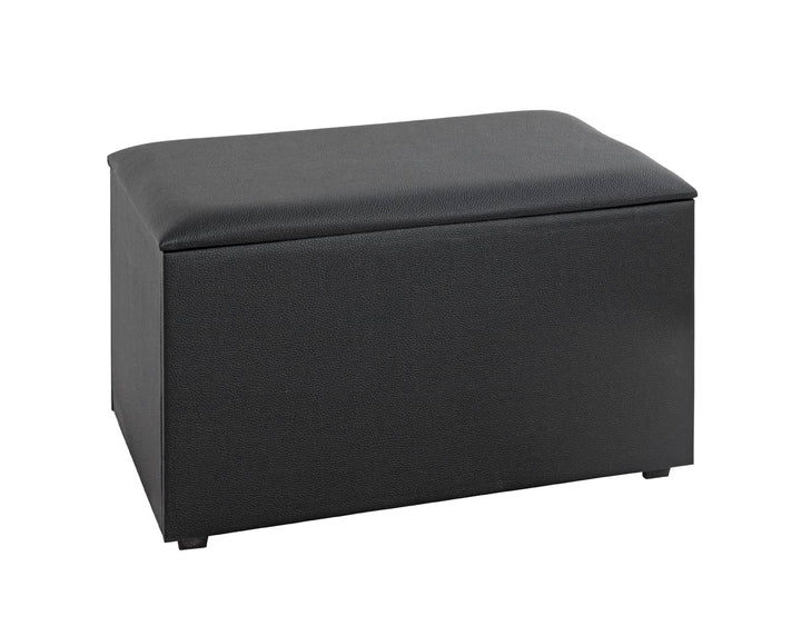 HAKU Möbel Sitztruhe, Kunstleder, schwarz, B 65 x T 40 x H 42 cm schwarz 65 x 40 x H 42 cm Schwarz,