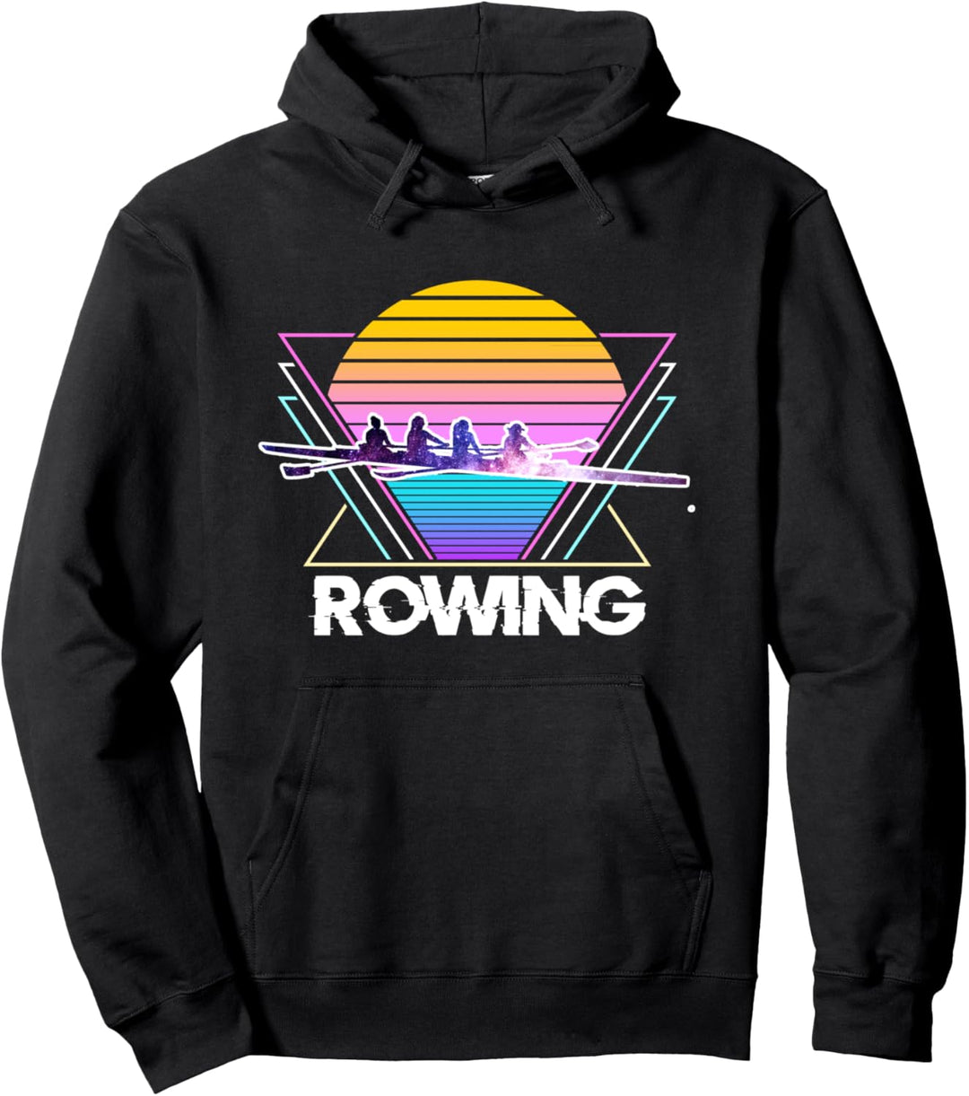 Rudersport Retro Vintage Vaporwave 90er Jahre Pullover Hoodie