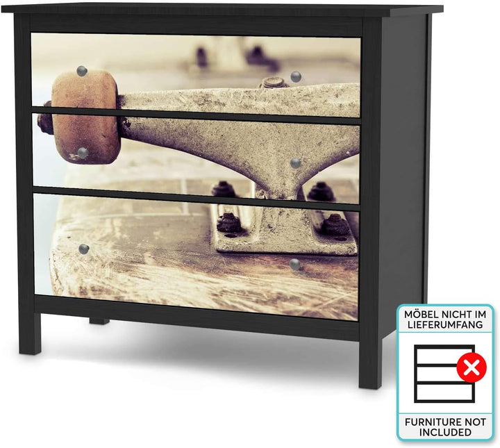 Möbel-Folie für Kinder - passend für IKEA Hemnes Kommode 3 Schubladen I Tolle Möbelfolie für Kinder-