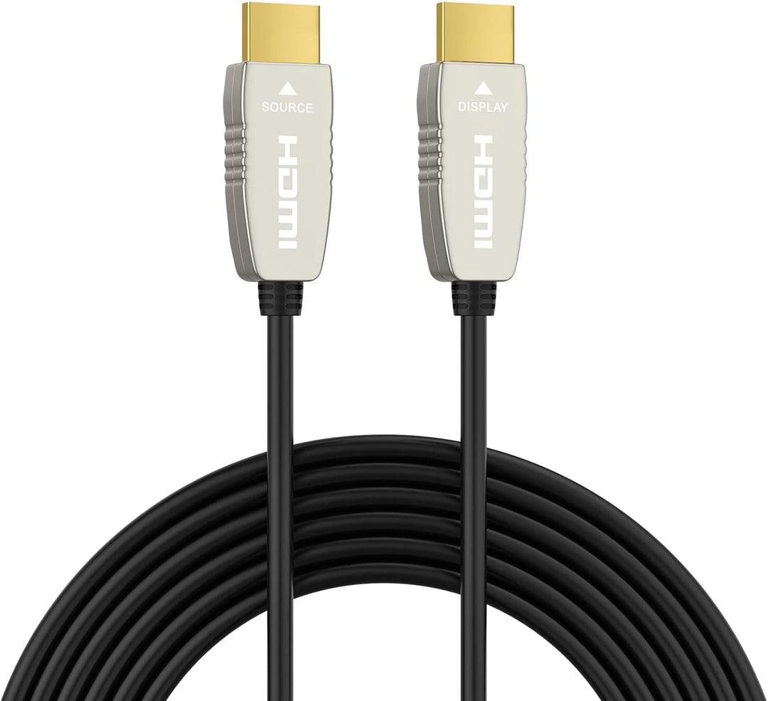 RUIPRO 4K Glasfaser HDMI Kabel 12 Meter 18Gbps 4K@60Hz ARC HDR10 Ultradünnes Flexibles HDMI 2.0b Kab