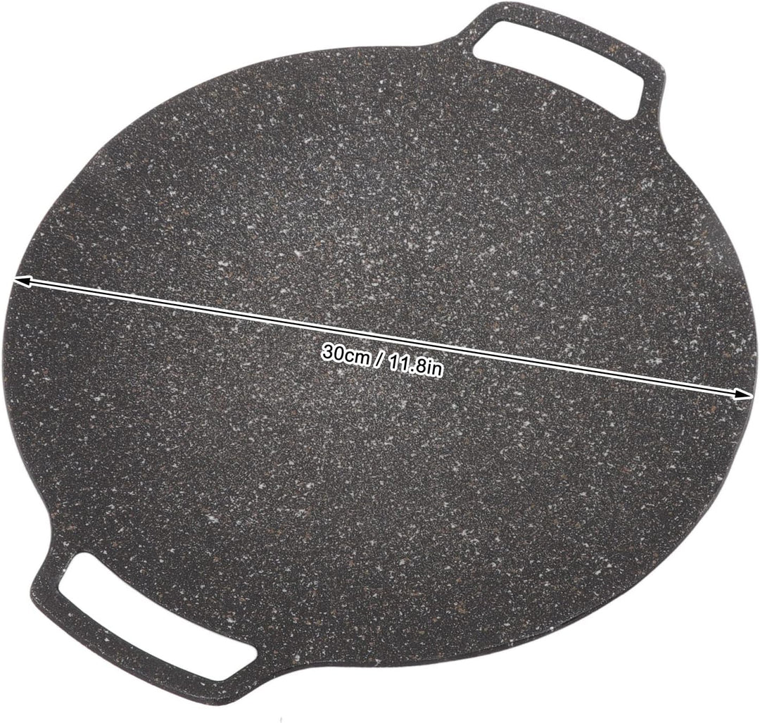 Fdit Runde BBQ-Grillplatte, Koreanische BBQ-Grillpfanne für Herdplatte, Kreisförmige Bratpfanne, Kor