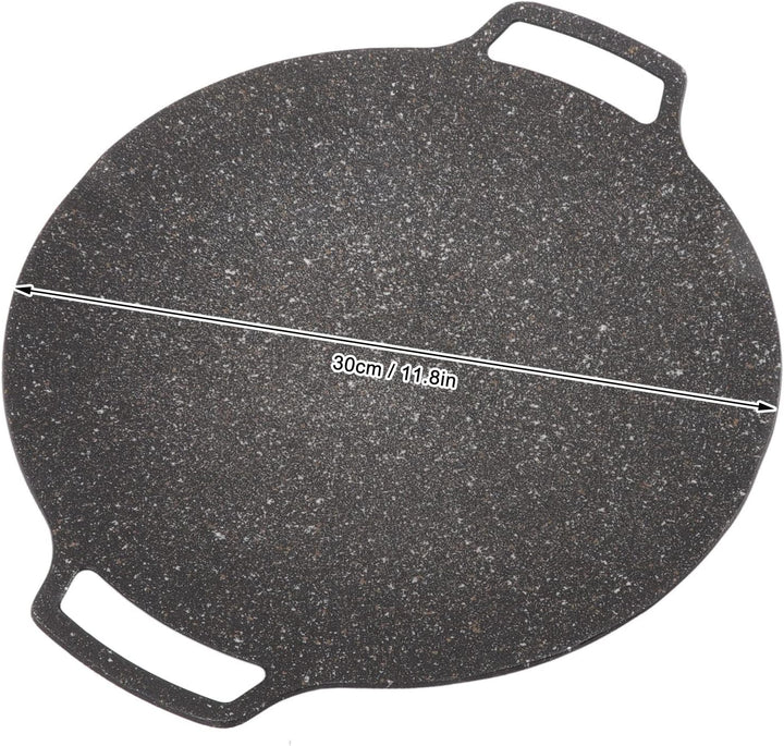 Fdit Runde BBQ-Grillplatte, Koreanische BBQ-Grillpfanne für Herdplatte, Kreisförmige Bratpfanne, Kor