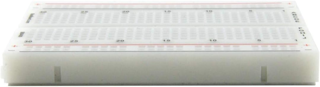 BB400 Solderless Plug-in BreadBoard, 400 tie-Points, 4 Power Rails, 3.3 x 2.2 x 0.3in (84 x 55 x 9mm