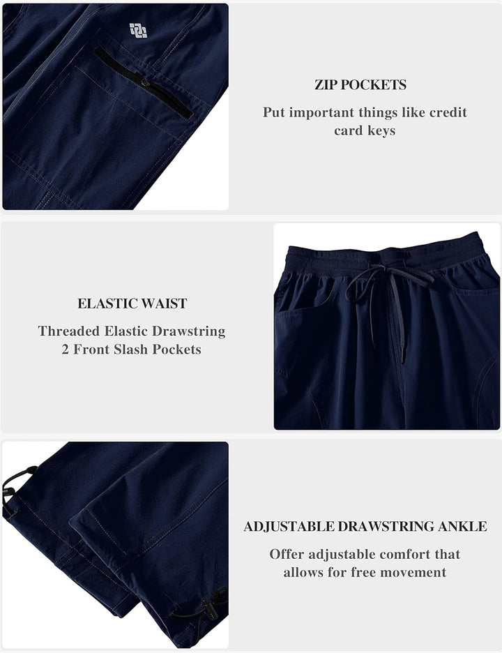 MoFiz Damen Wanderhose Trekkinghose Schnelltrocken Sporthose Funktionshose Wasserdicht Arbeitshose O