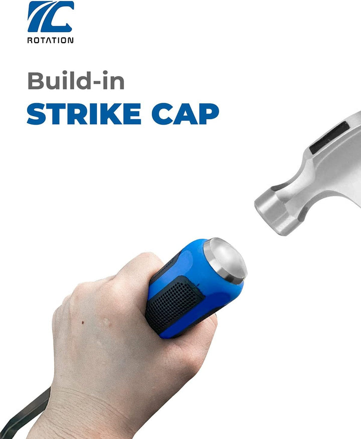 4 tlg Stemmhebel-Satz mit Kunststoff-Softgriff und Metall-Schlagköpfen, Brecheisen, Brechstange, Heb