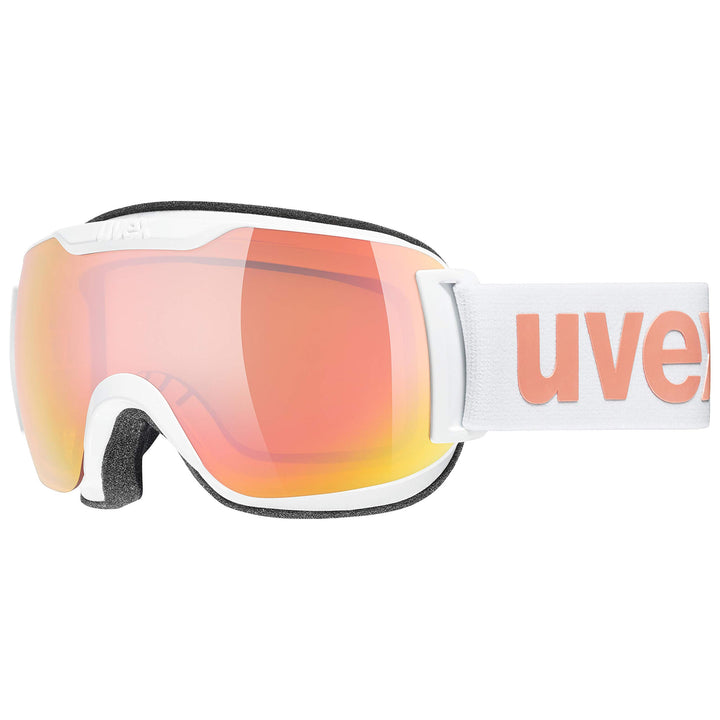 Uvex Unisex Downhill 2000 S Cv Skibrille (1er Pack) Einheitsgrösse white/rose-orange, Einheitsgrösse