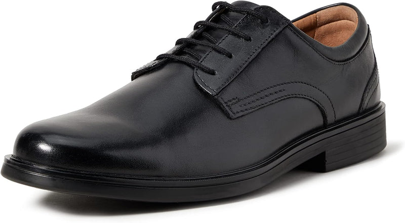 Clarks Herren Un Aldric Lace Derbys 42.5 EU Black Leather, 42.5 EU Black Leather