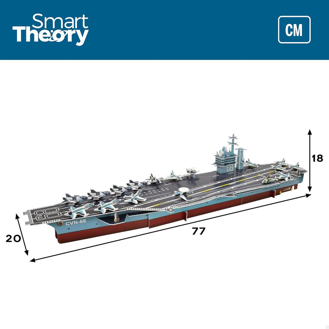 Colorbaby 49663-3D-Puzzle Flugzeugträger Nimitz USA 67 Teile CB Toys/Modellbausatz für Erwachsene un