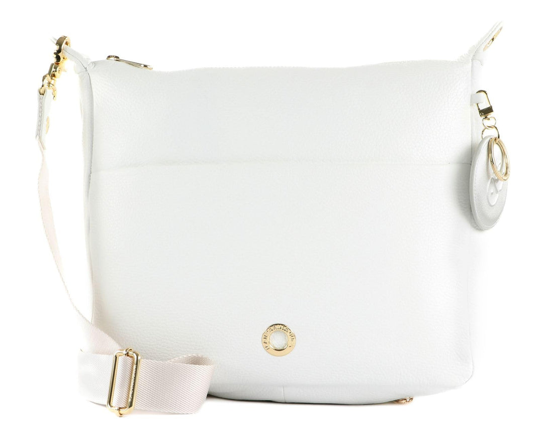 Mandarina Duck Mellow Leather Schultertasche Optical White, Optical White