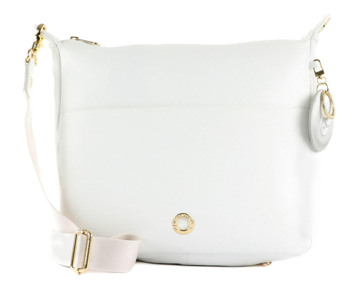 Mandarina Duck Mellow Leather Schultertasche Optical White, Optical White