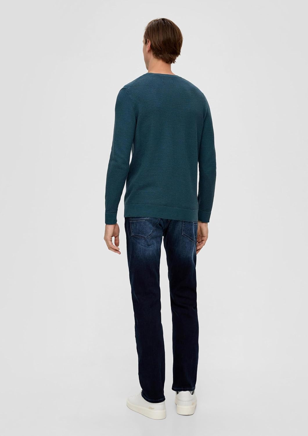 s.Oliver Herren Pullover, Blue Green
