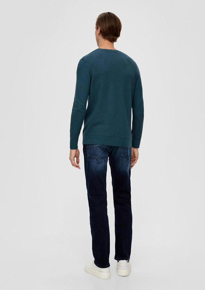 s.Oliver Herren Pullover, Blue Green
