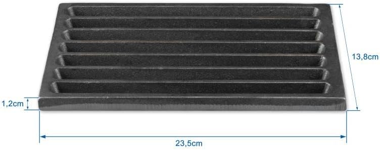 GRILLROSTPROFI Ascherost - Feuerrost - Kohlerost - Kaminrost in Premium-Qualität, Gusseisen, 14 x 24
