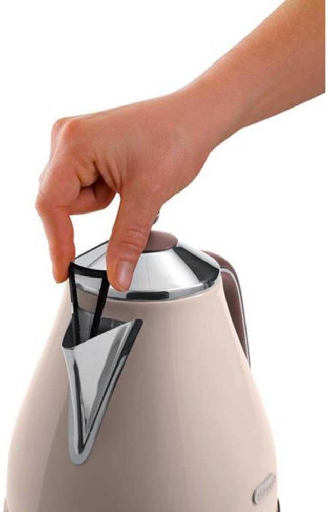 De'Longhi Wasserkocher Icona Vintage KBOV2001.BG - 1,7 l mit Wasserstandsanzeige und 360° Basis, Ede