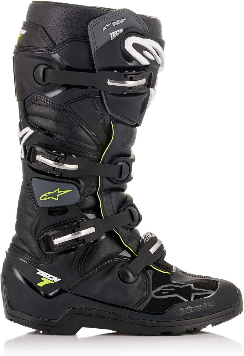 Alpinestars Herren Tech 7 Enduro Stiefel Schwarz Grau 47 EU, Schwarz Grau 47 EU