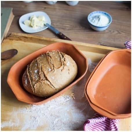 THERMO BRATTOPF 4L BROTTOPF 2,5kg BRÄTER 4 Pers STEINGUT TONTOPF KERAMIK 770604