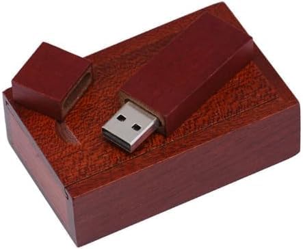 Personalisierte USB-Stick + Geschenkbox aus Holz massiv mit Gravur Wunschtext Herz Liebe Hochzeit Wu