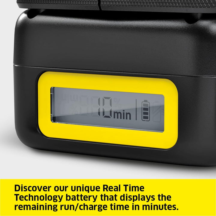 Kärcher Battery Power18/25,18 Vor36 V, 2,5 Ah(Energieverbrauch 45 Wh, Echtzeitanzeige Akku, Lithium-
