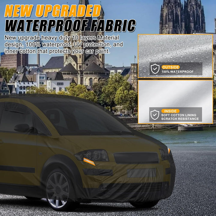 Autoabdeckung Wasserdicht für 1999-2005 Audi A2, Vollgarage Autoplane 1999-2005 A2, 1999-2005 A2