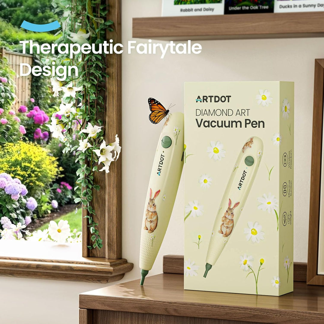ARTDOT Elektrischer Diamond Painting Stift Set, ein Kabelloser Automatischer Wachsstift als Zubehör