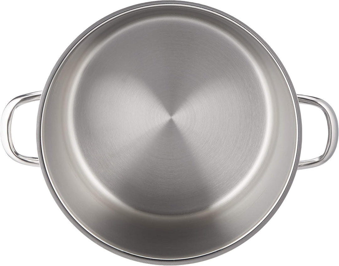 Karl Krüger A26 Topf, Edelstahl, silber, 24 cm, 10 Liter Allzwecktopf 10 Liter, Allzwecktopf 10 Lite