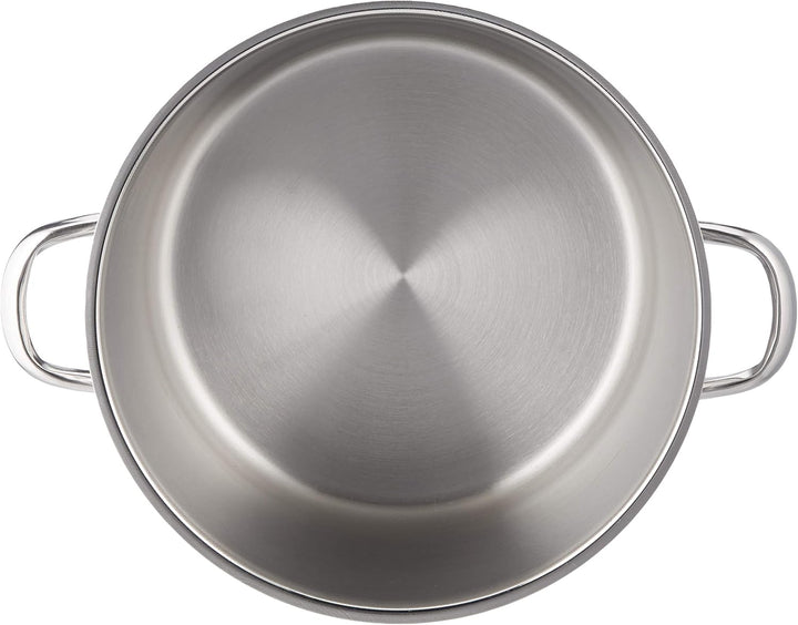 Karl Krüger A26 Topf, Edelstahl, silber, 24 cm, 10 Liter Allzwecktopf 10 Liter, Allzwecktopf 10 Lite
