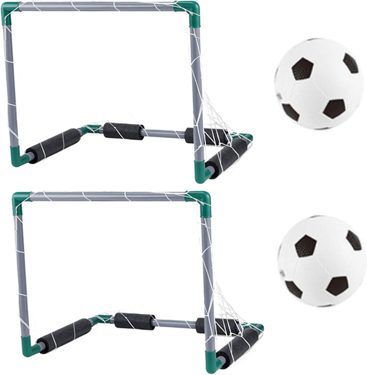 Poolspiele, schwimmendes Pool-Fussballtor mit 2 Bällen, 18, 5 x 14, 4 x 14, 4 Kinder-Fussballtor, Ku