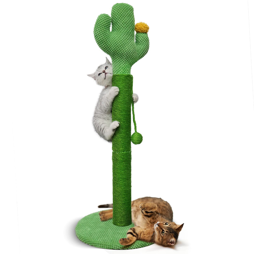 Mora Pets Kratzstamm 83 cm Kratzsäule Kaktus Kratzbaum Klein Kratz Kaktus für Katzen Cat Scratching