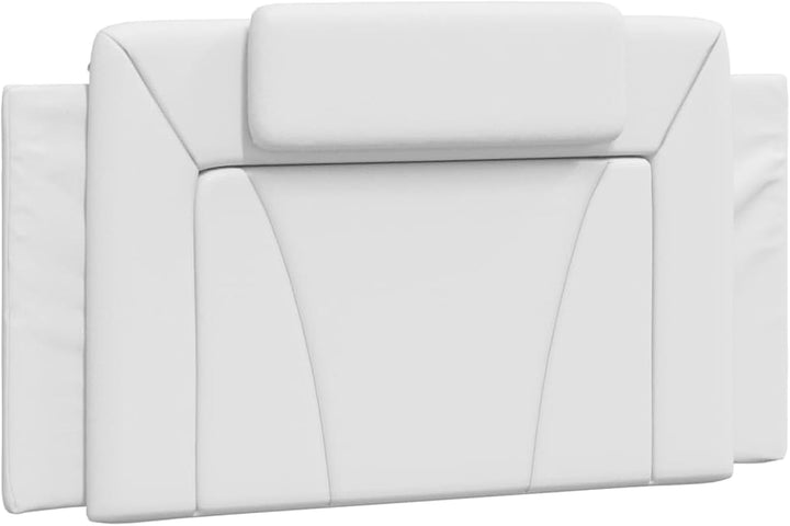 Homgoday Kunstleder Kopfkissen Weiss 100x3x49cm für Bettgestell mit LED-Leuchten Model3207725