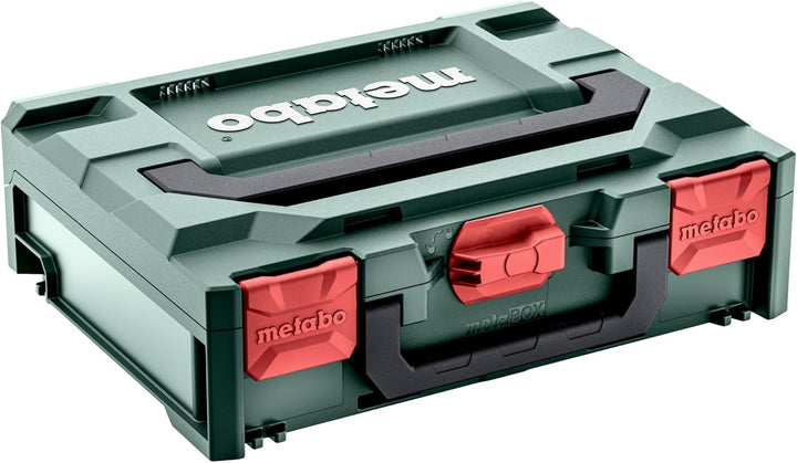 metabo metaBOX 118 für BS/SB, 12V - Robuster Werkzeugkoffer, stapelbar, wasserfest, 125 kg Traglast,