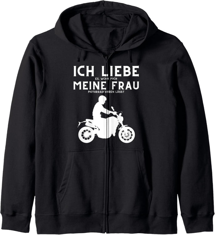 Ich liebe meine Frau - Motorrad Biker Motorradfahrer Racer Kapuzenjacke