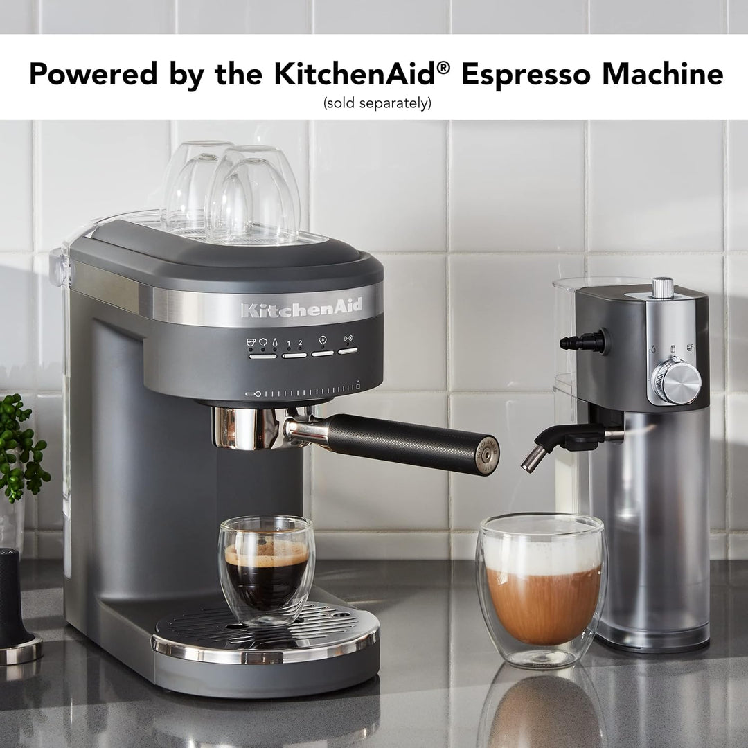 KitchenAid KESMK4DG Automatischer Milchaufschäumer-Aufsatz, Kunststoff, Kohlegrau matt