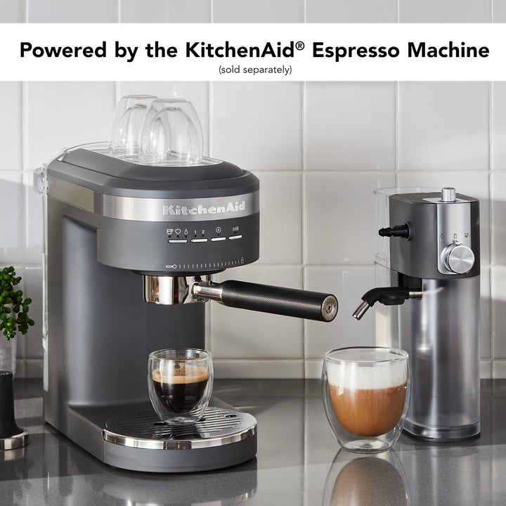 KitchenAid KESMK4DG Automatischer Milchaufschäumer-Aufsatz, Kunststoff, Kohlegrau matt