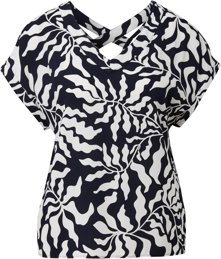 s.Oliver Bluse mit gesmoktem Bund 34 Blau 59a1, 34 Blau 59a1